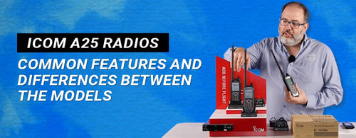 Radios Icom A25: características comunes y diferencias entre los model