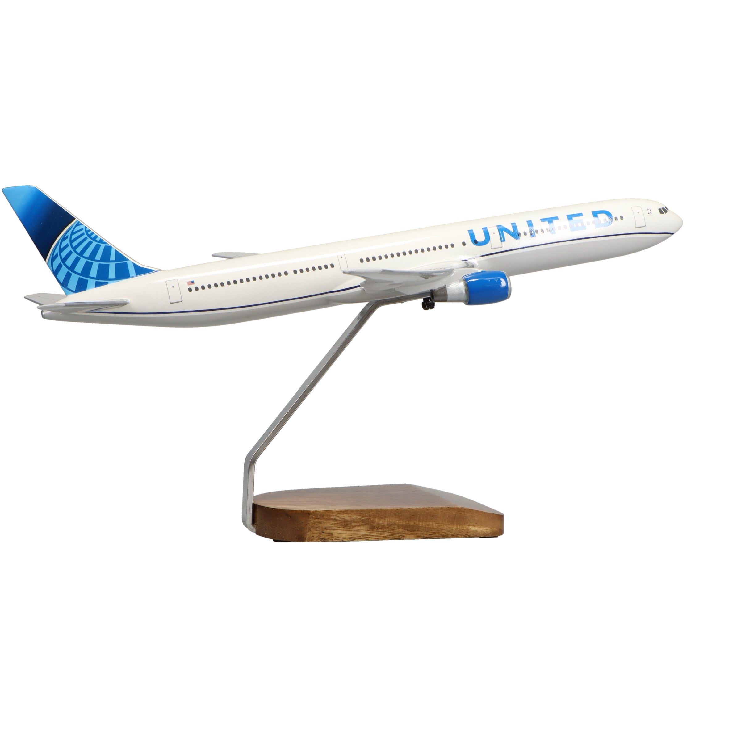 Boeing™ 767-300 United Airlines Large Mahogany Model