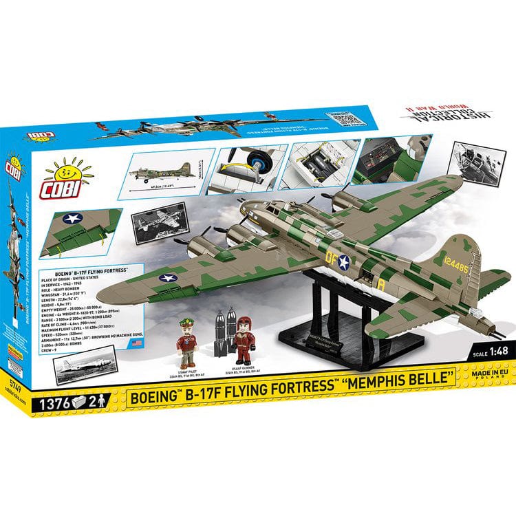 Boeing B-17F Flying Fortress "Memphis Belle" pc Set Cobi Blocks