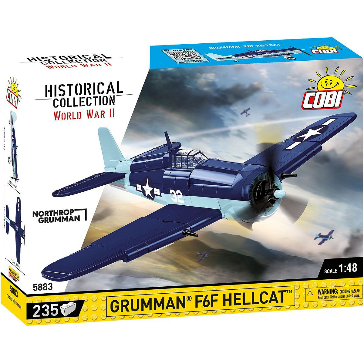 Juego de 235 piezas de bloques Cobi Grumman F6F Hellcat