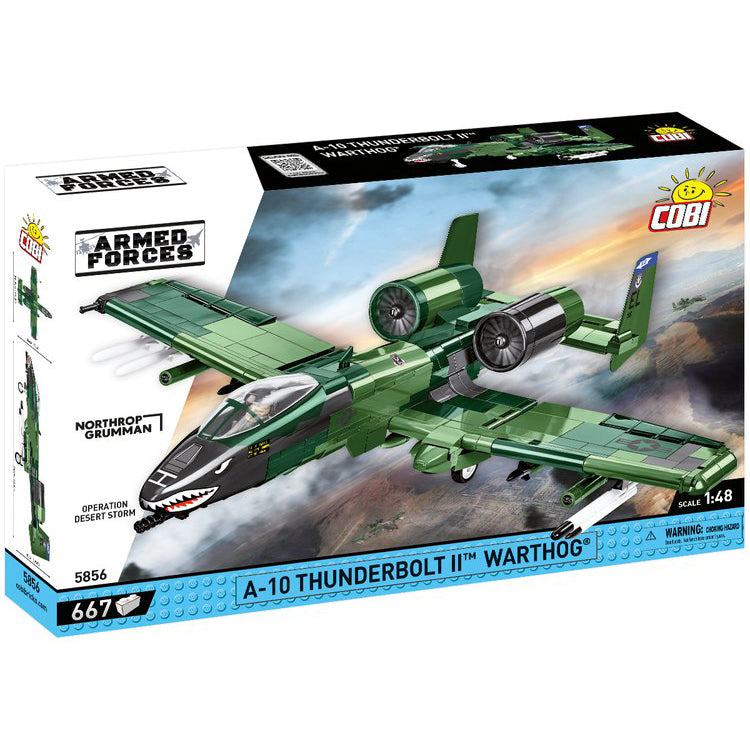 Juego de 667 piezas de bloques Cobi Grumman A-10 Thunderbolt II Warthog