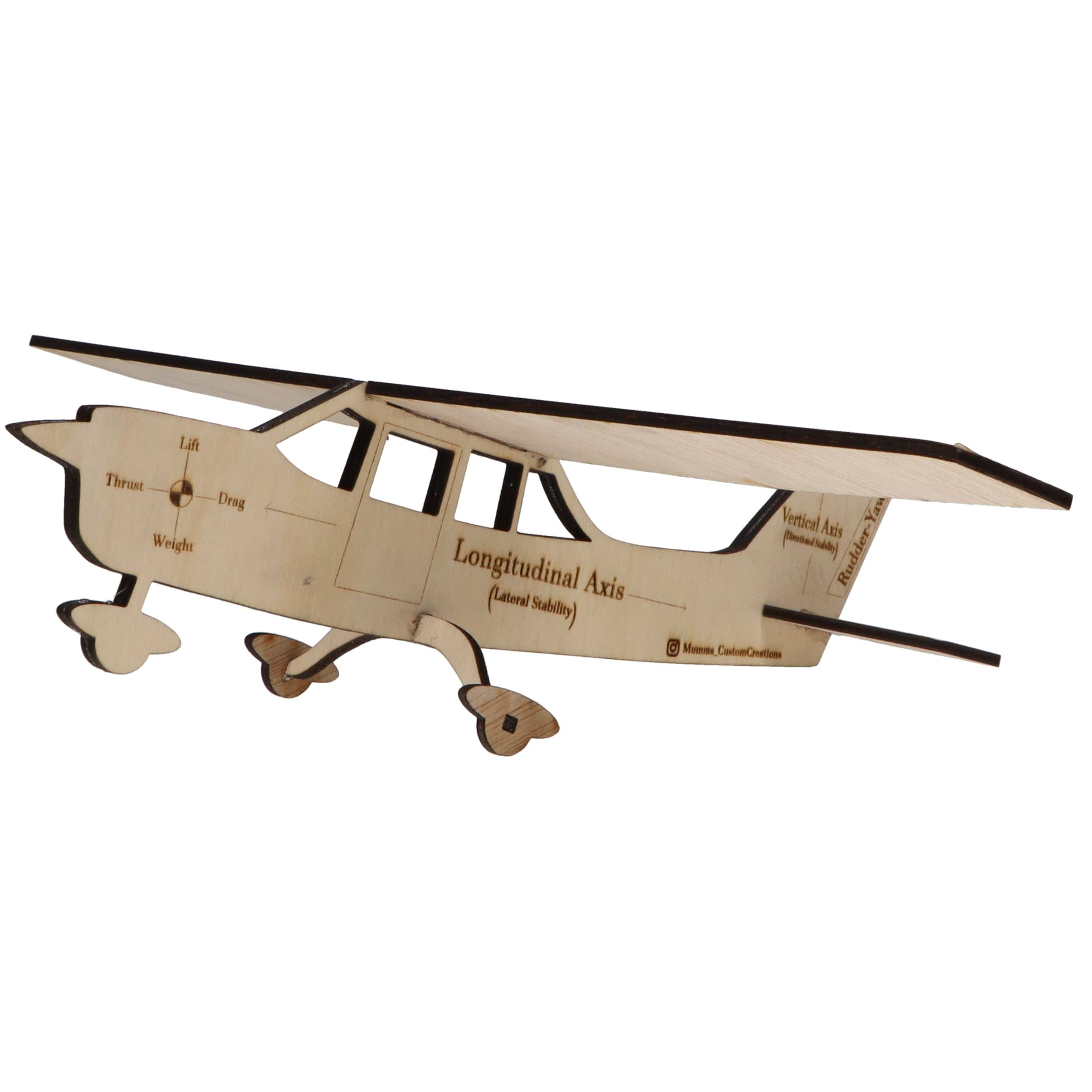 Wooden Airplane Student Training Aid