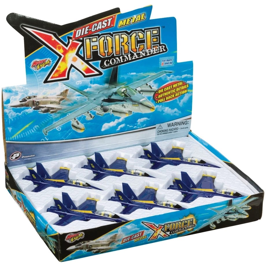 Toysmith F-18 Blue Angel Jet Diecast Airplane (1 Pc. Assorted Styles)