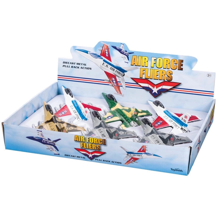 Toysmith Rollin' Air Force Fliers Diecast Airplane (1 Pc. Assorted Styles)