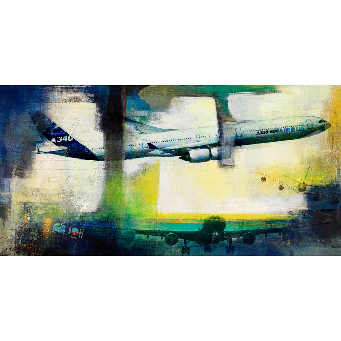 The Airbus A340 Frank Martin Print