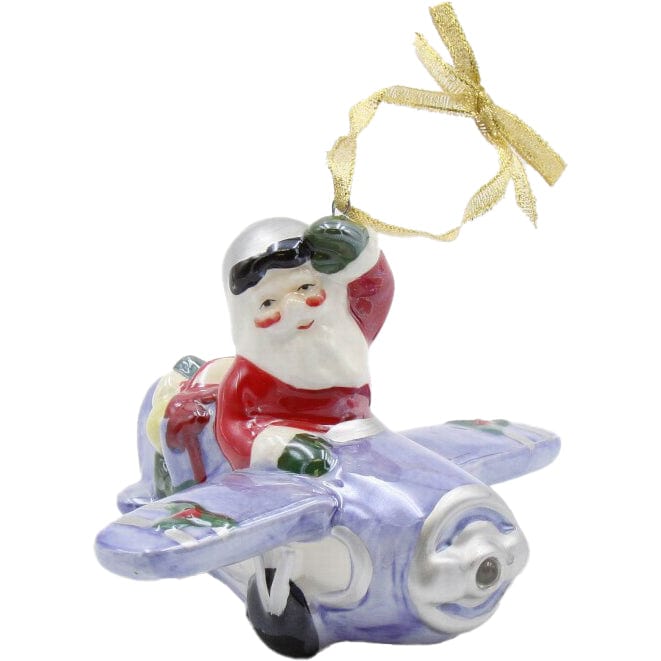 Cosmos Gifts Santa Express Plane Ornament