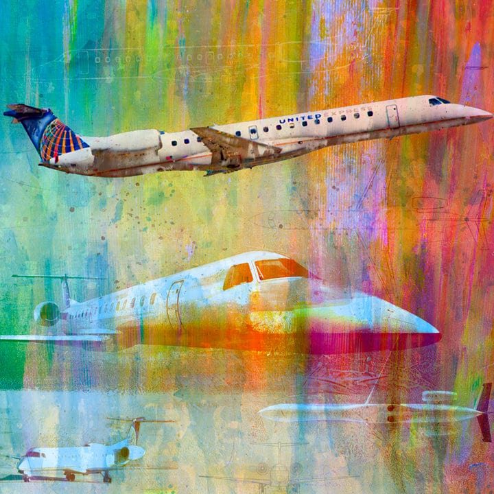 The Embraer ERJ Family Frank Martin Print