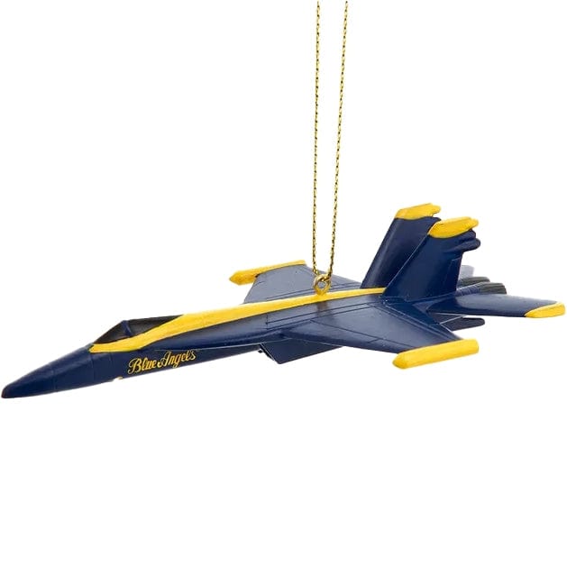 Kurt Adler 4.5" Navy Blue Angeles Jet Ornament