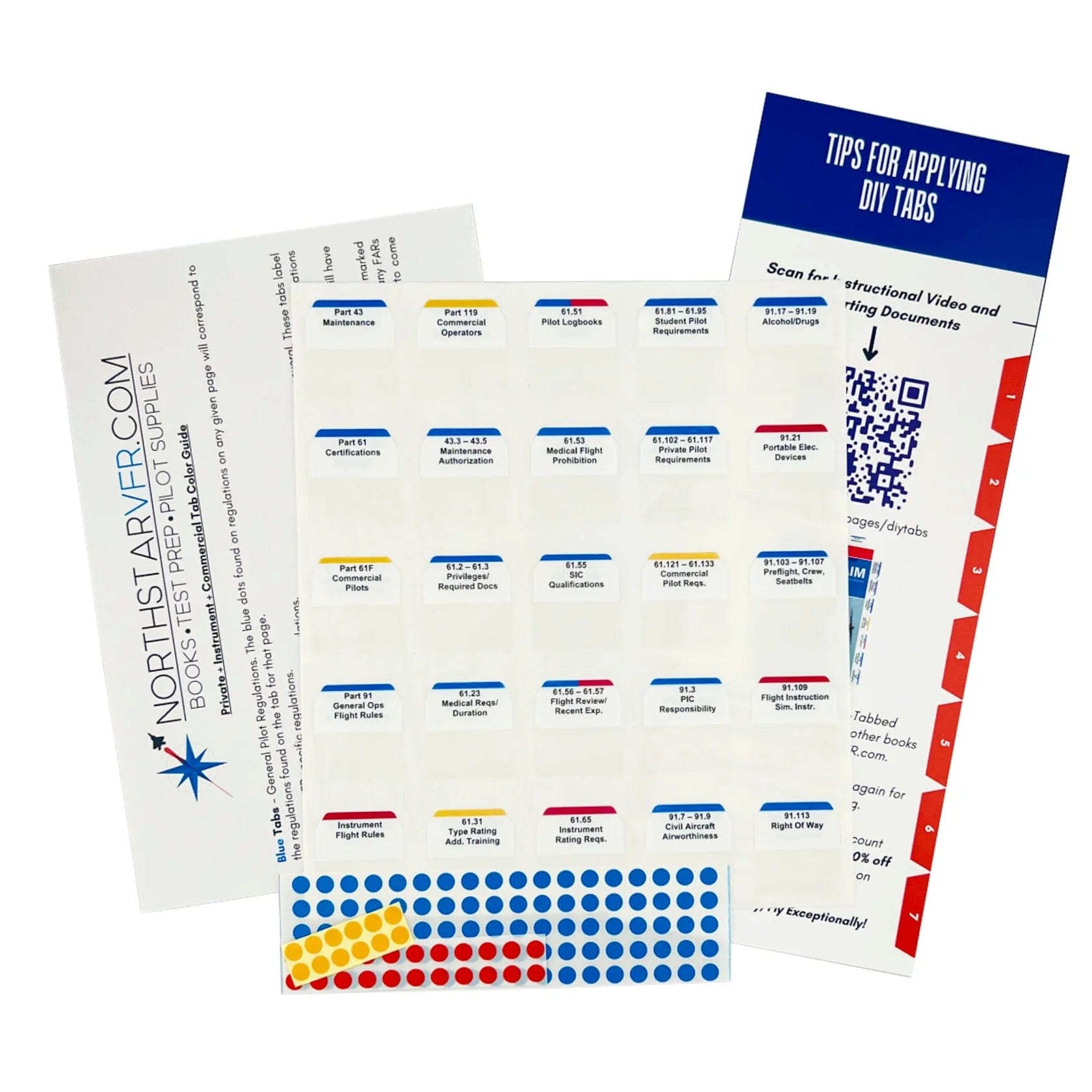 Northstar Aviation ASA Do-It-Yourself (DIY) 2025 FAR/AIM Tabs