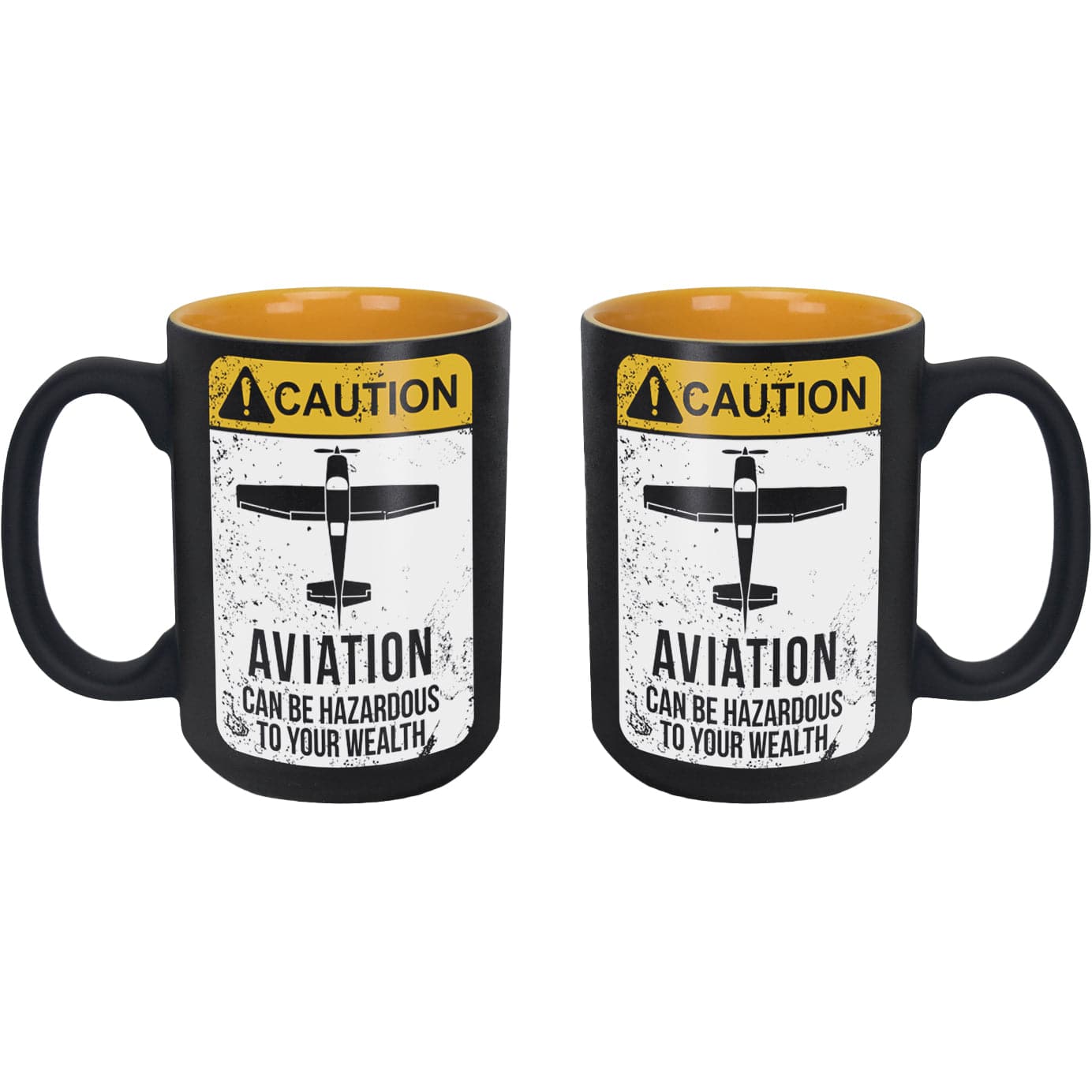 Caution - Aviation Can Be Hazardous To Your Wealth Mug by Pilot Toys