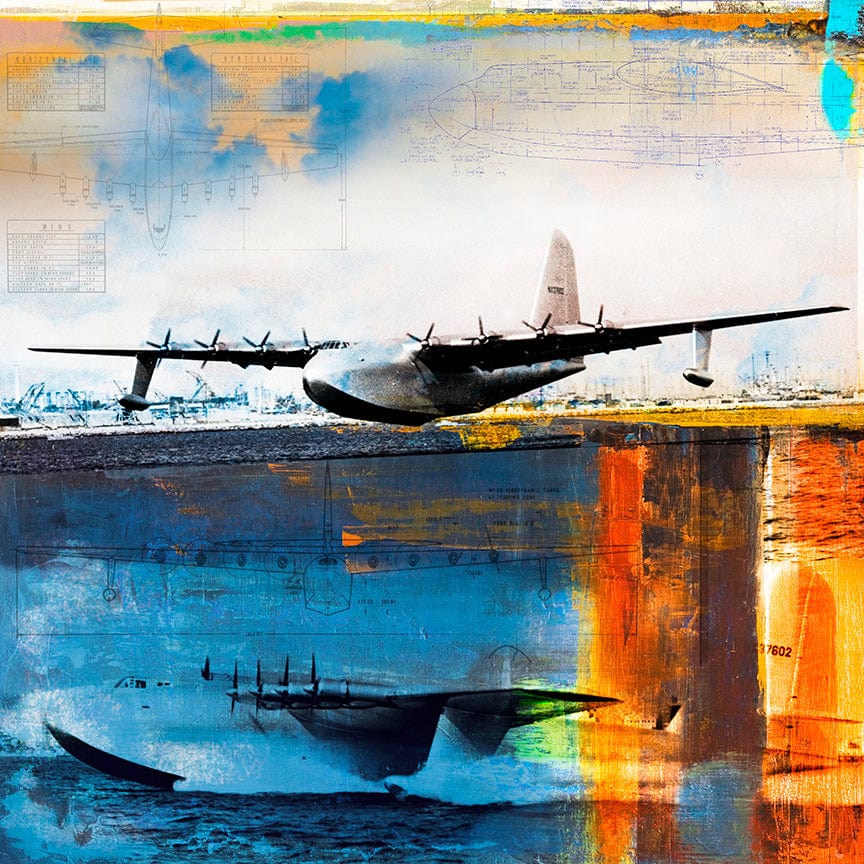 The Hughes H-4 Hercules - The Spruce Goose Frank Martin Print