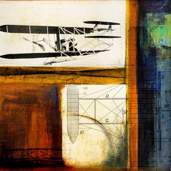 The Wright Flyer - First to Flight Frank Martin Print