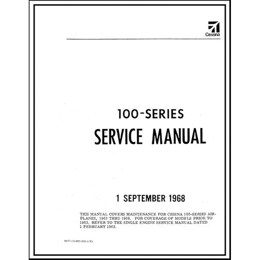 Essco Aircraft Aircraft Manual Cessna 100 Series 1963-68 Maintenance Manual