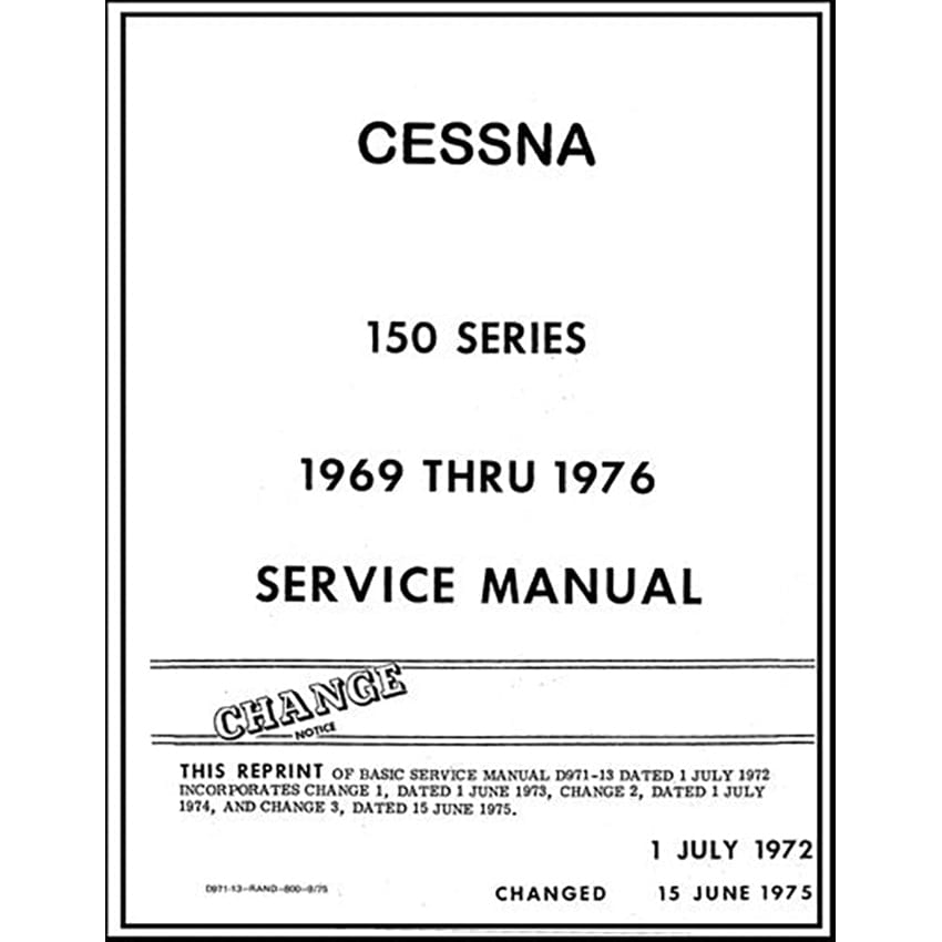 Essco Aircraft Aircraft Manual Cessna 150 Series 1969-76 Maintenance Manual