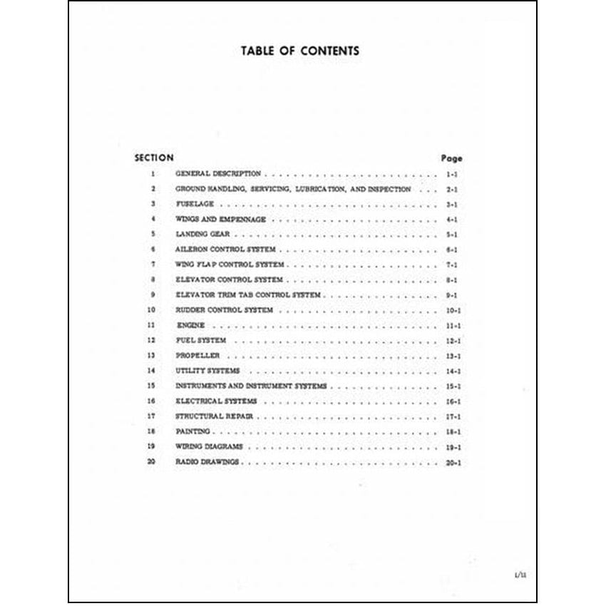 Essco Aircraft Aircraft Manual Cessna R172E & G (T41C) Maintenance Manual (D564C2)