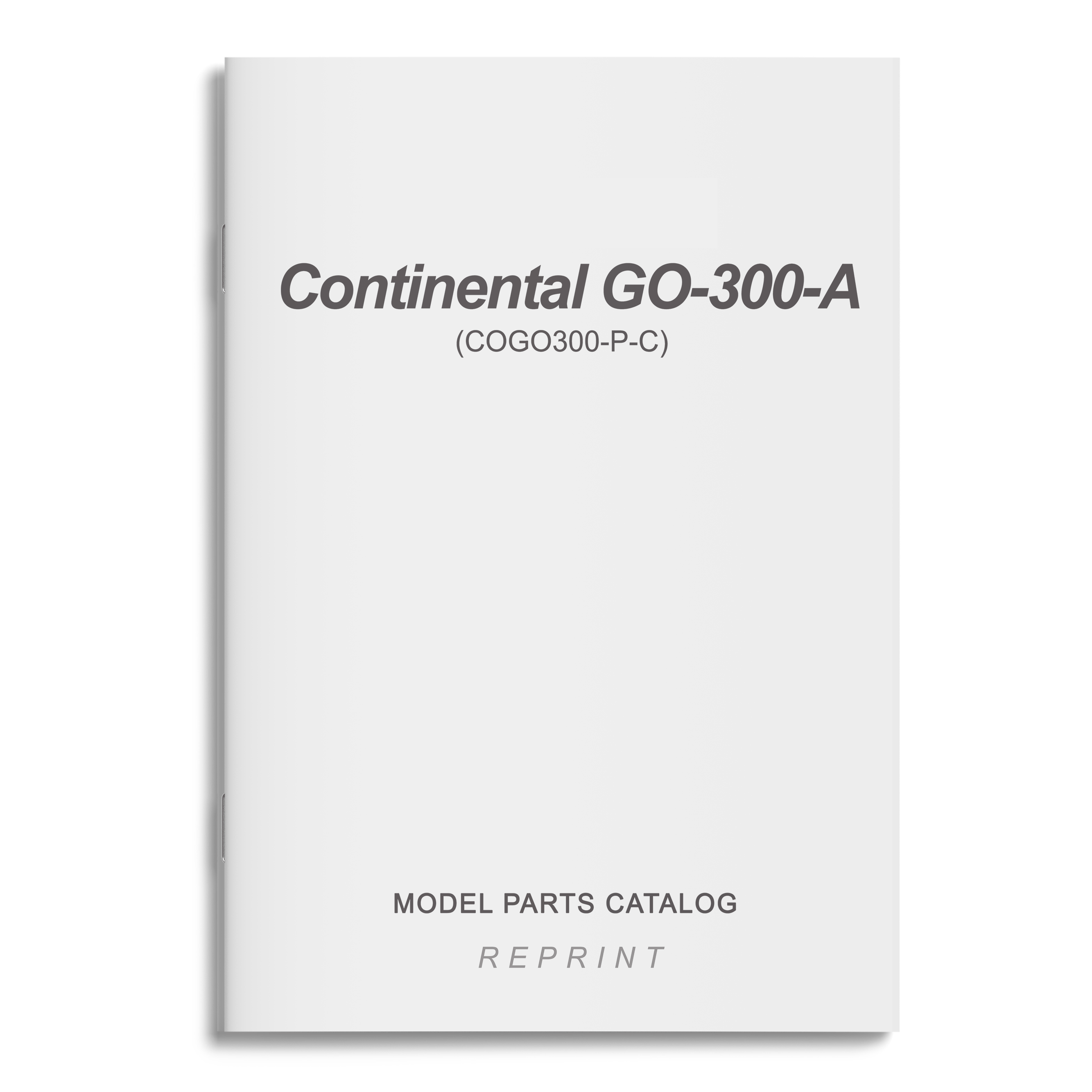 Essco Aircraft Aircraft Manual Continental GO-300-A Model Parts Catalog (COGO300-P-C)