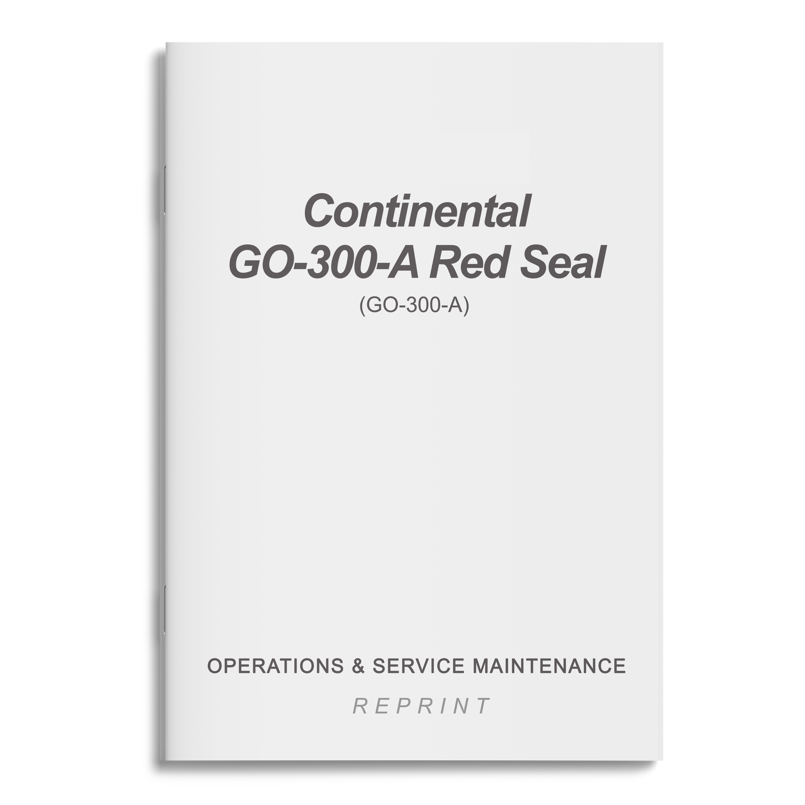 Essco Aircraft Aircraft Manual Continental GO-300-A Red Seal Operations & Service Maintenance (GO-300-A)