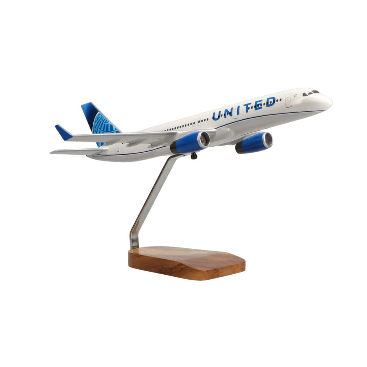 High Flying Models Aircraft Models Boeing 757-200 United Airlines Large Mahogany Model