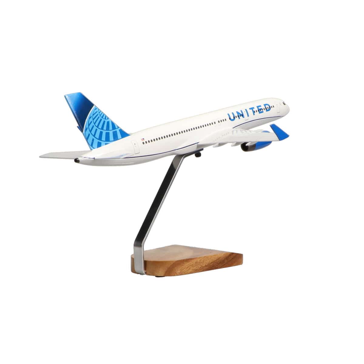 High Flying Models Aircraft Models Boeing 757-200 United Airlines Large Mahogany Model