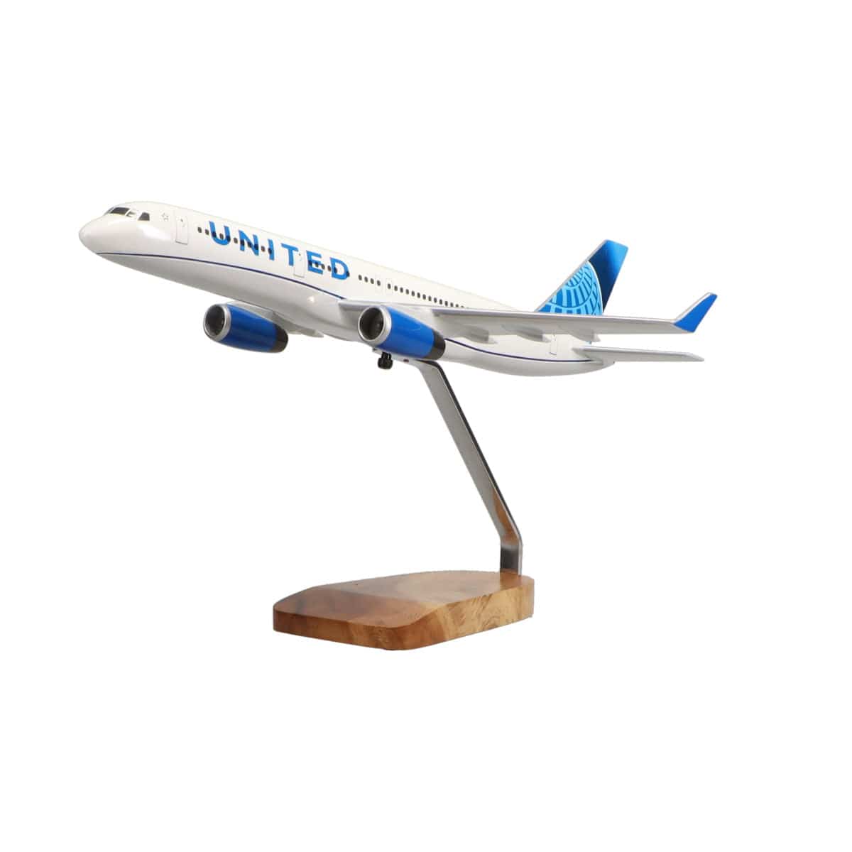 High Flying Models Aircraft Models Boeing 757-200 United Airlines Large Mahogany Model