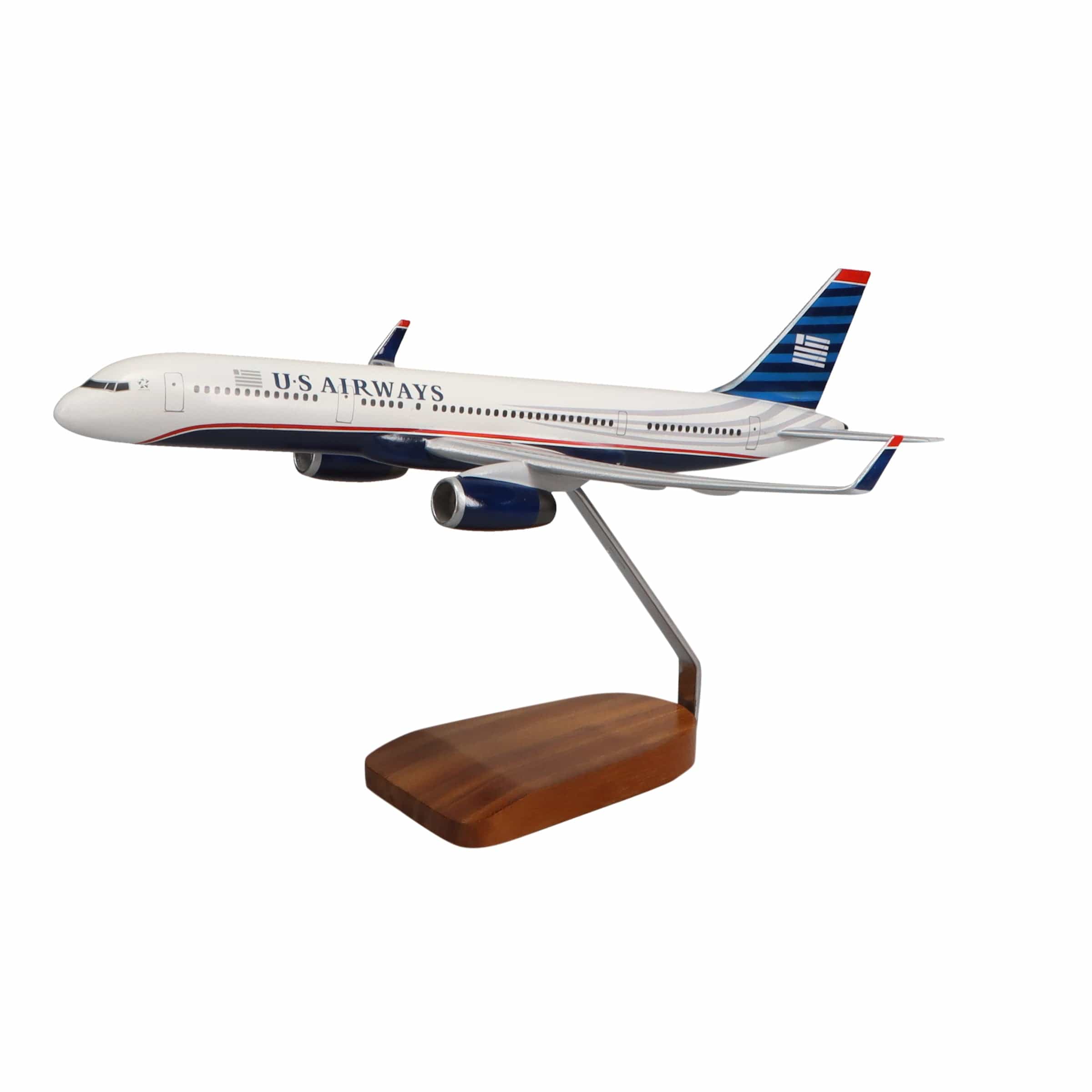 High Flying Models Aircraft Models Boeing 757-200 US Airways Large Mahogany Model