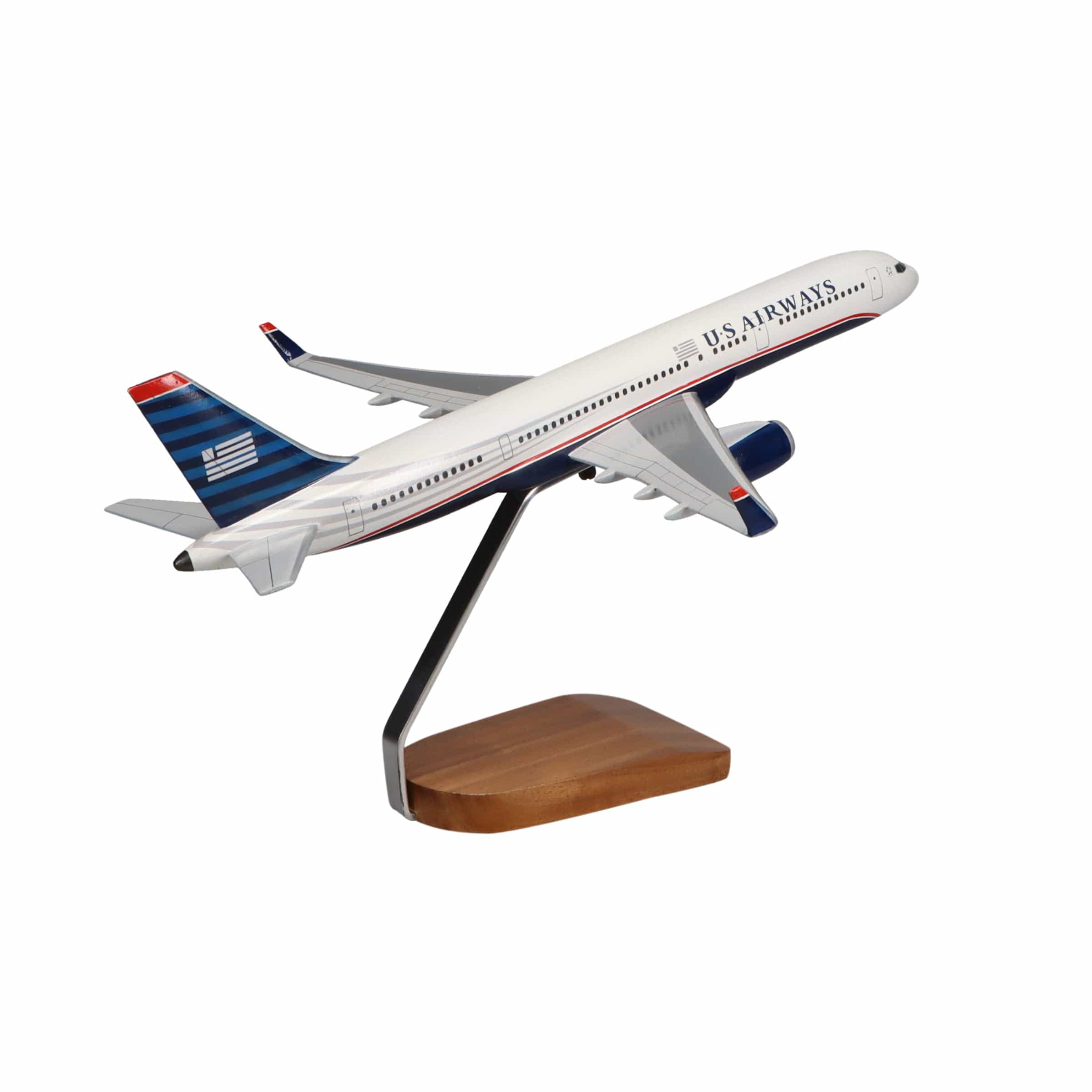 High Flying Models Aircraft Models Boeing 757-200 US Airways Large Mahogany Model