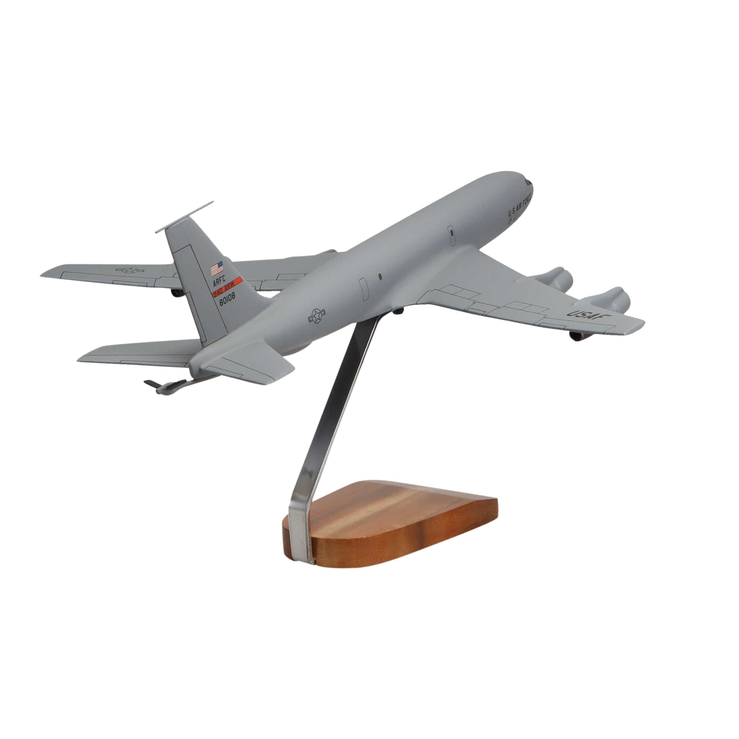 High Flying Models Aircraft Models Boeing KC-135 Stratotanker Large Mahogany Model