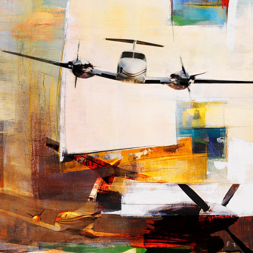 Frank Martin Artwork & Prints 24x24 / Paper Beechcraft King Air - King of the Sky No. 1 Frank Martin Print