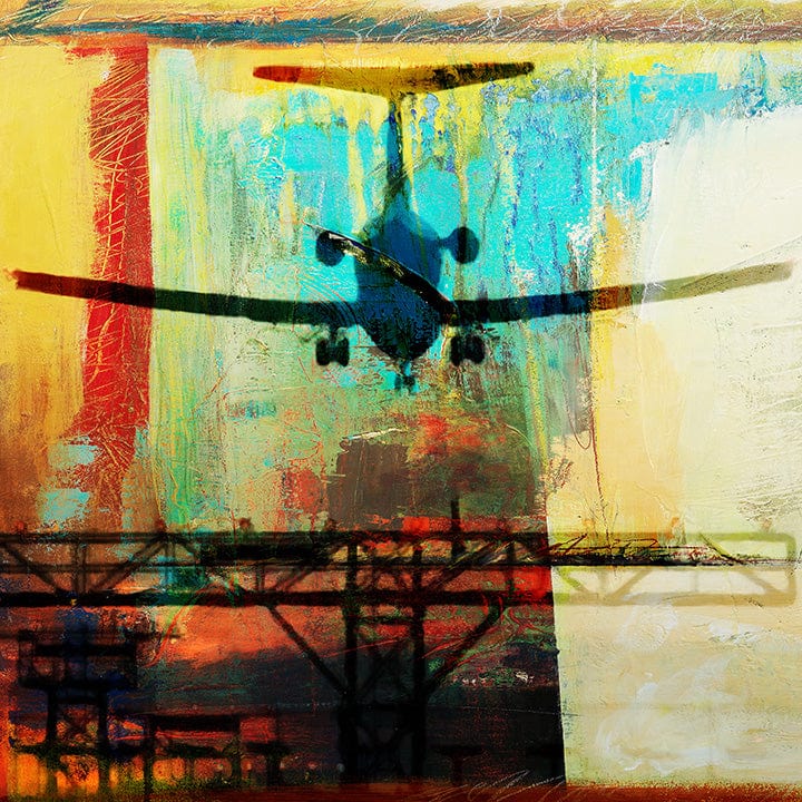 Frank Martin Artwork & Prints 24x24 / Paper Boeing 727 No. 3 - Chasing the Rabbit Frank Martin Print