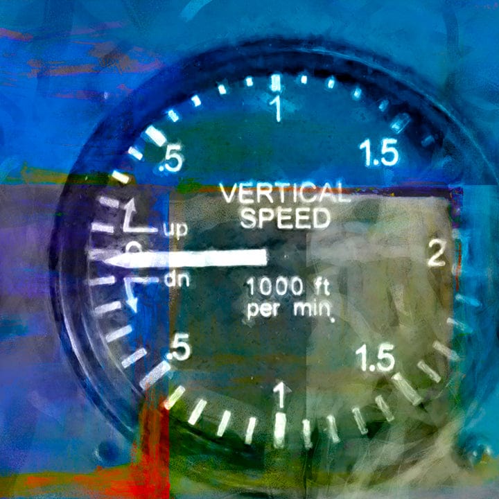 Frank Martin Artwork & Prints 24x24 / Paper Instruments 6 - Vertical Speed Indicator Frank Martin Print