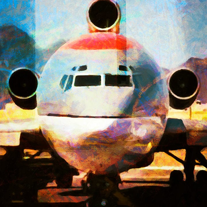 Frank Martin Artwork & Prints 24x24 / Paper The Boeing 727 No. 2 - On the Nose Frank Martin Print