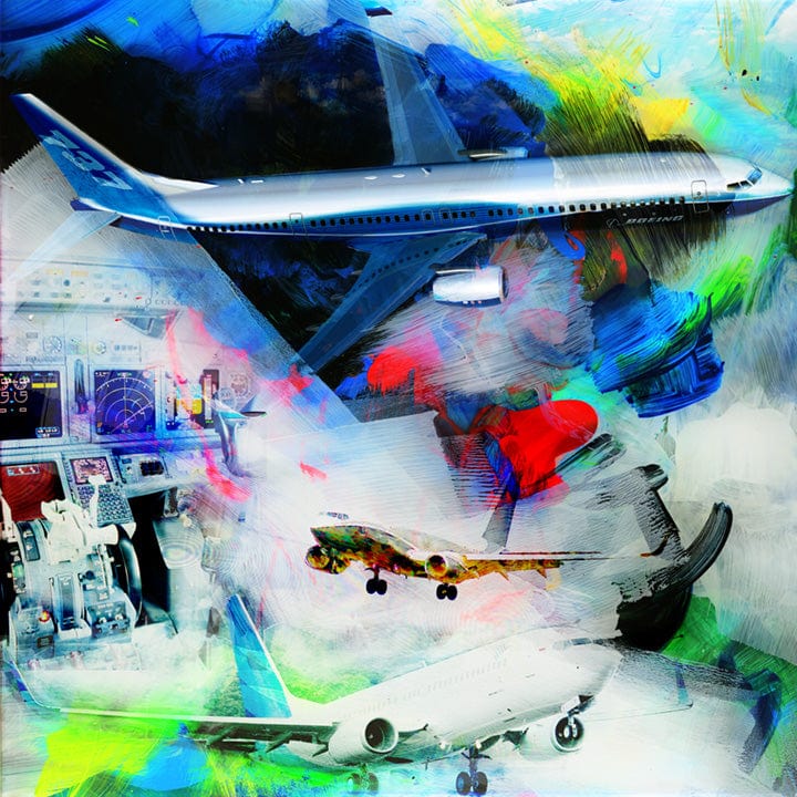 Frank Martin Artwork & Prints 24x24 / Paper The Boeing 737 No. 3 Frank Martin Print