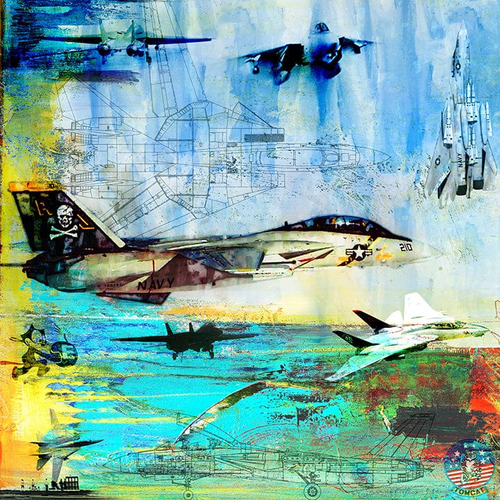 Frank Martin Artwork & Prints 24x24 / Paper The Grumman F-14 Tomcat Frank Martin Print