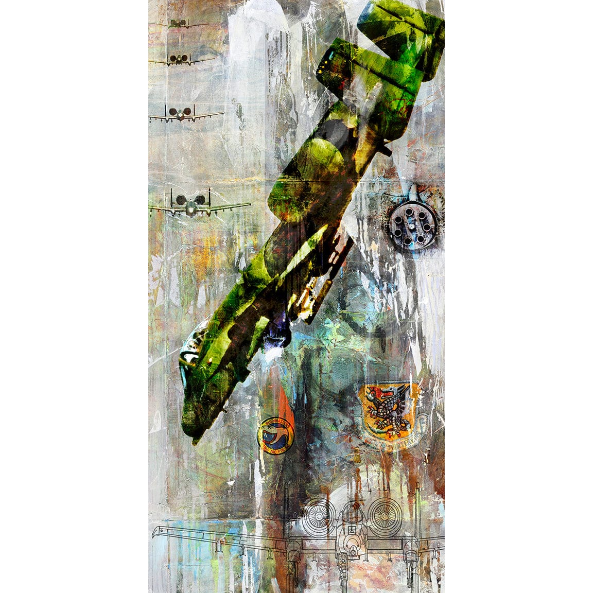 Frank Martin Artwork & Prints 24x48 / Paper The Warthog aka: The Flying Tank Frank Martin Print