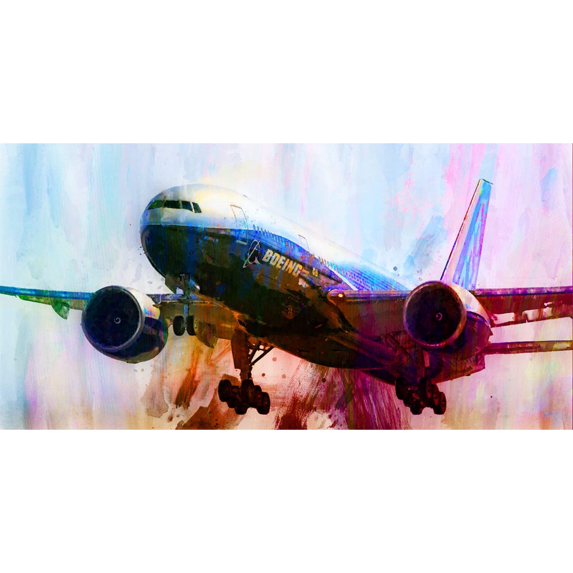 Frank Martin Artwork & Prints 48x24 / Paper The Boeing 777 No. 2 Frank Martin Print