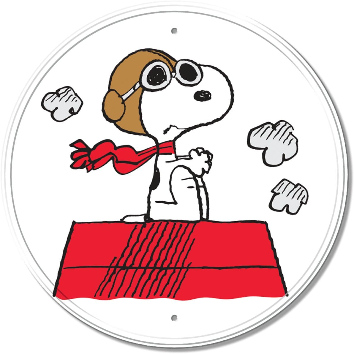 Desperate Enterprises Artwork & Prints Snoopy Red Baron 11.5" Metal Sign