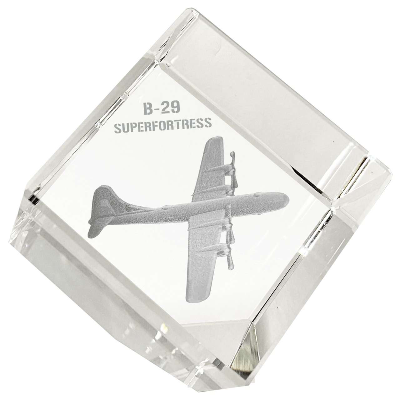 Etched Memory B-29 Superfortress 3D Diamond Cube