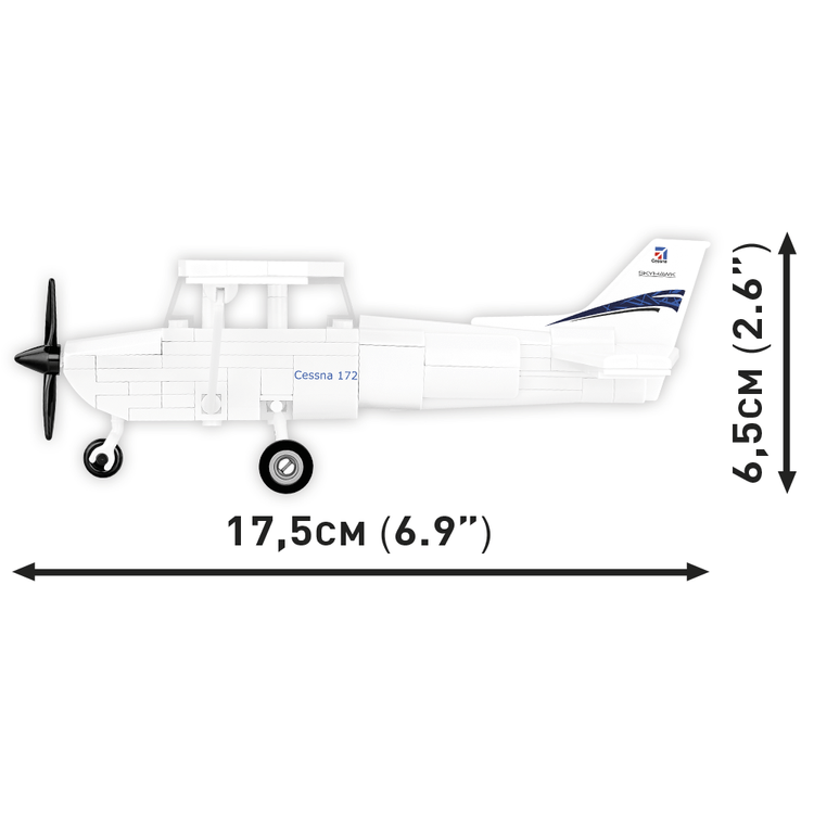 Cobi Blocks Blocks Cessna 172 Skyhawk 160pc Set Cobi Blocks White/Black