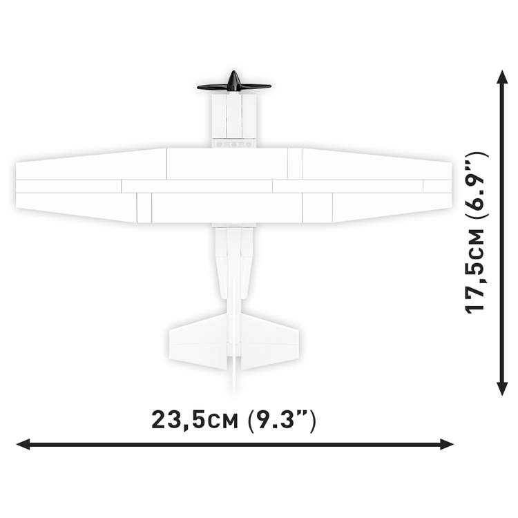 Cobi Blocks Blocks Cessna 172 Skyhawk 160pc Set Cobi Blocks White/Black