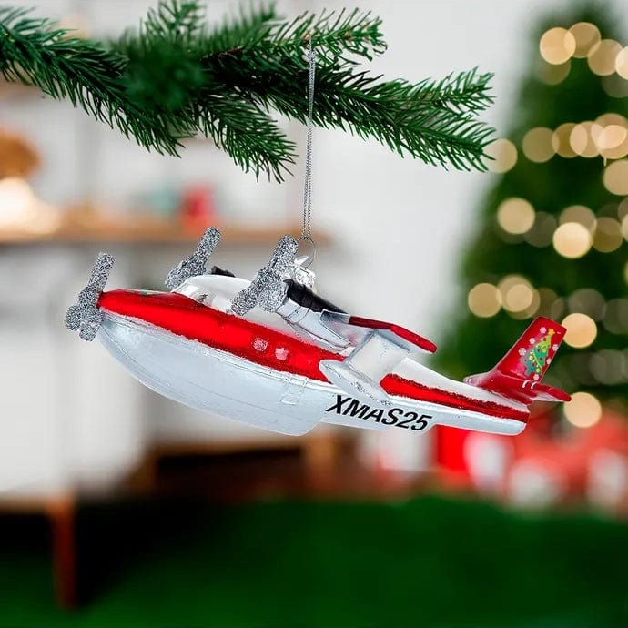 Kurt Adler Christmas Kurt Adler 6" Noble Gems Christmas 2025 Seaplane Ornament (Limited Edition)