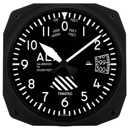 Trintec 10" Altimeter Instrument Style Clock