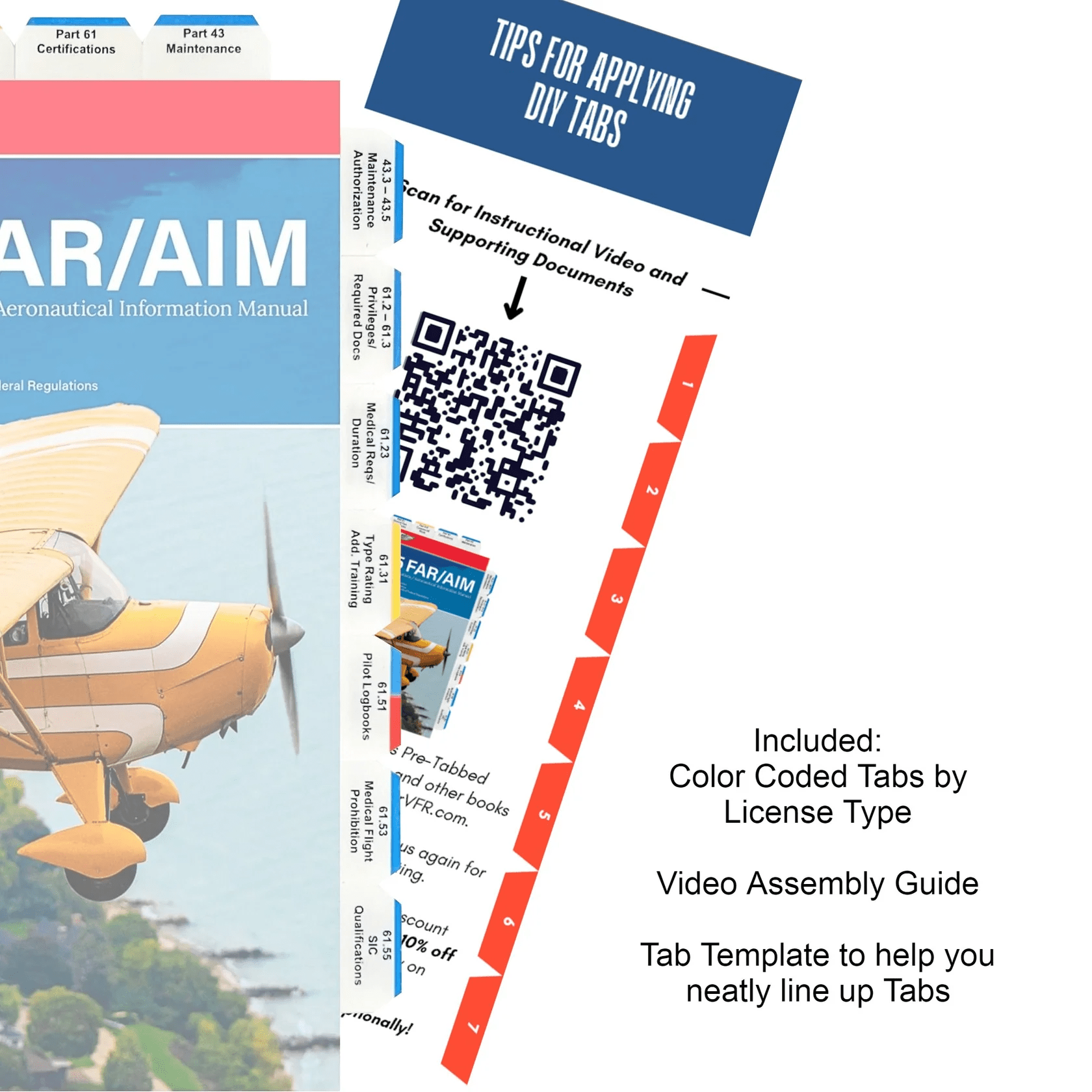 NorthstarVFR Federal Aviation Regulations Northstar Aviation ASA Do-It-Yourself (DIY) 2025 FAR/AIM Tabs