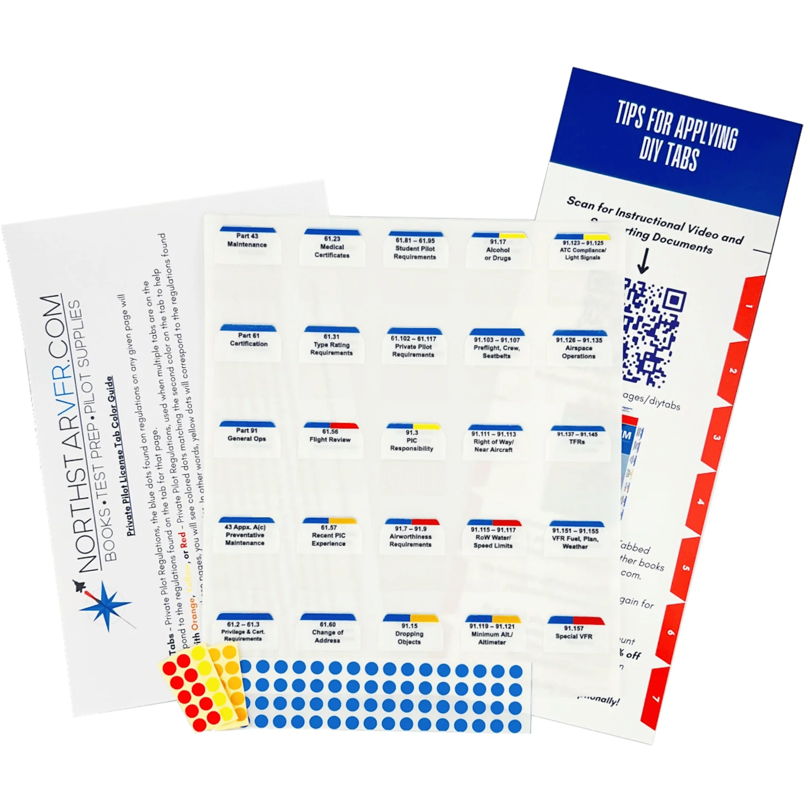 NorthstarVFR Federal Aviation Regulations Private Pilot Northstar Aviation ASA Do-It-Yourself (DIY) 2025 FAR/AIM Tabs