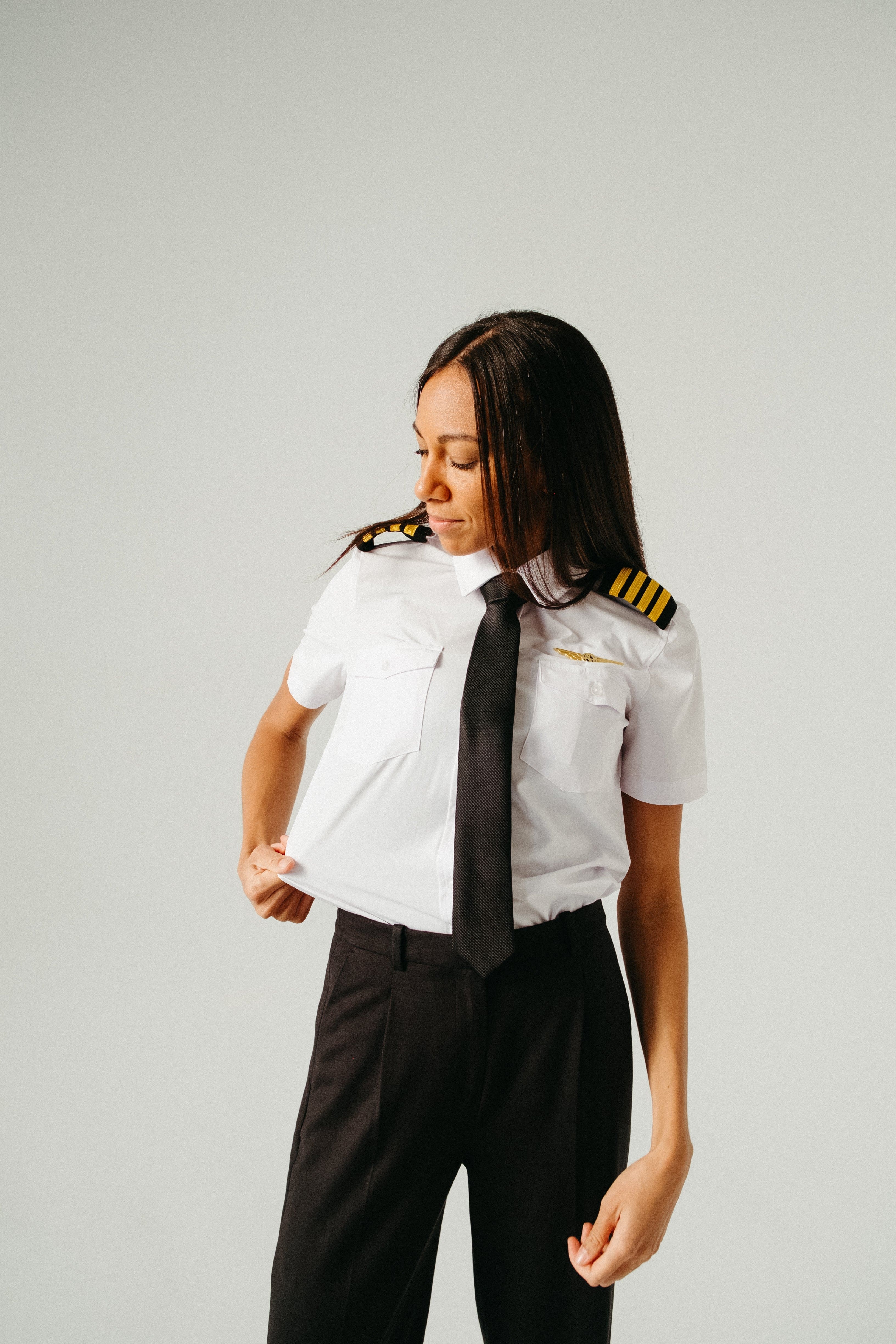 Flight Women's Professional Pilot Shirt (With Eyelets)