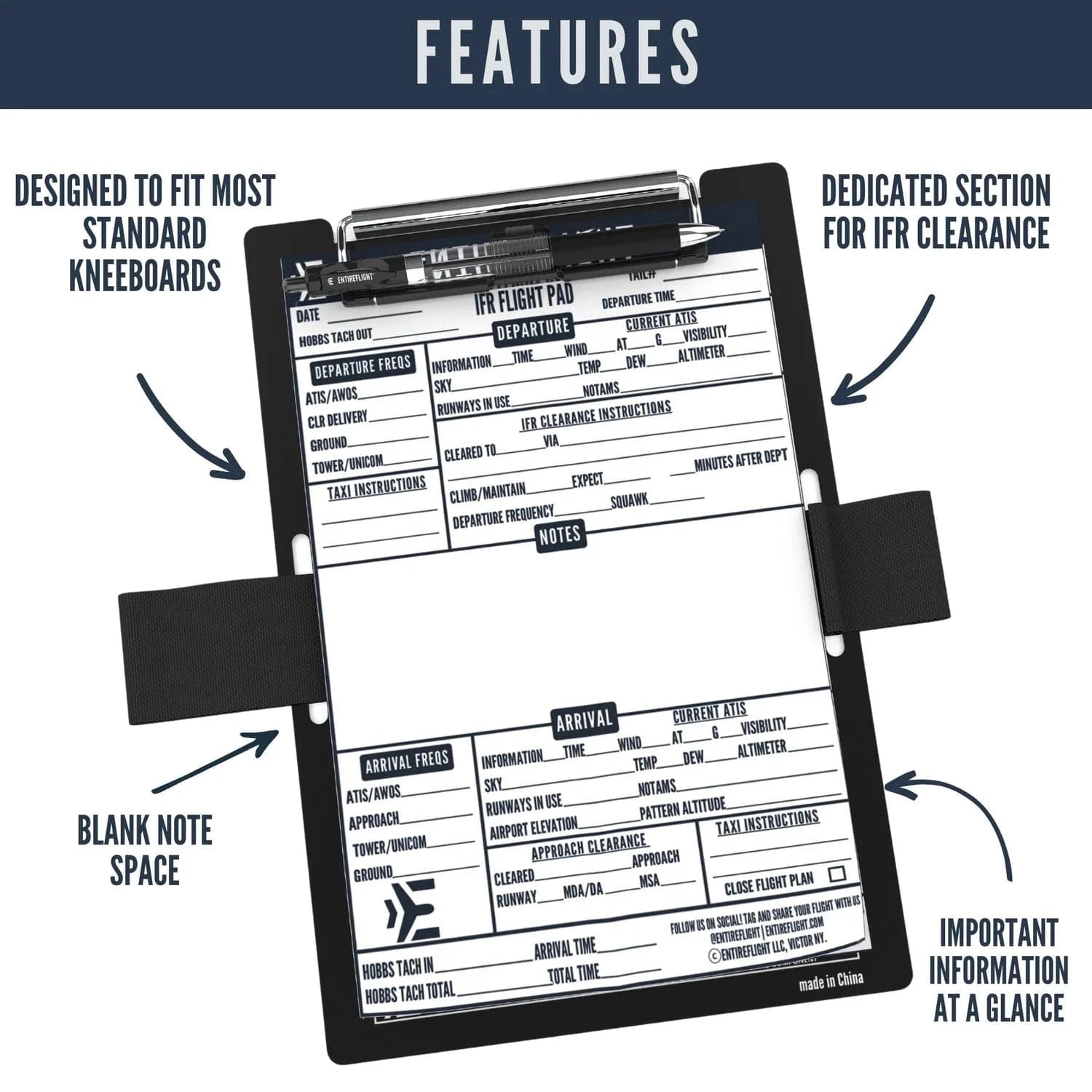 EntireFlight Forms & Checklists EntireFlight IFR Flight Pad 3-Pack: Perfecting Your Instrument Flight Experience