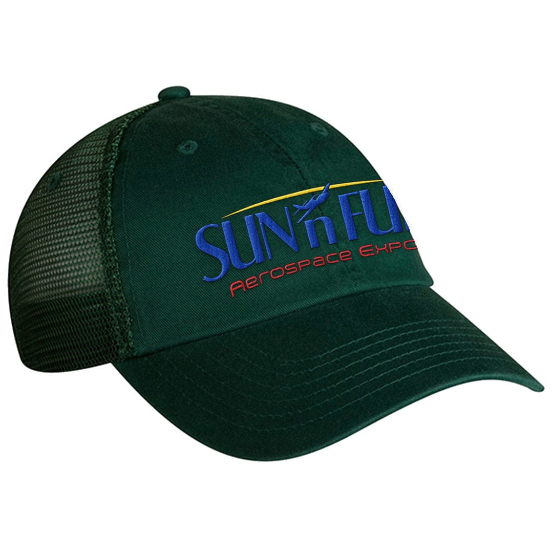 SUN 'n FUN Headwear SUN 'n FUN Field Green Mesh Back Buckle Closure Unstructured Ball Cap