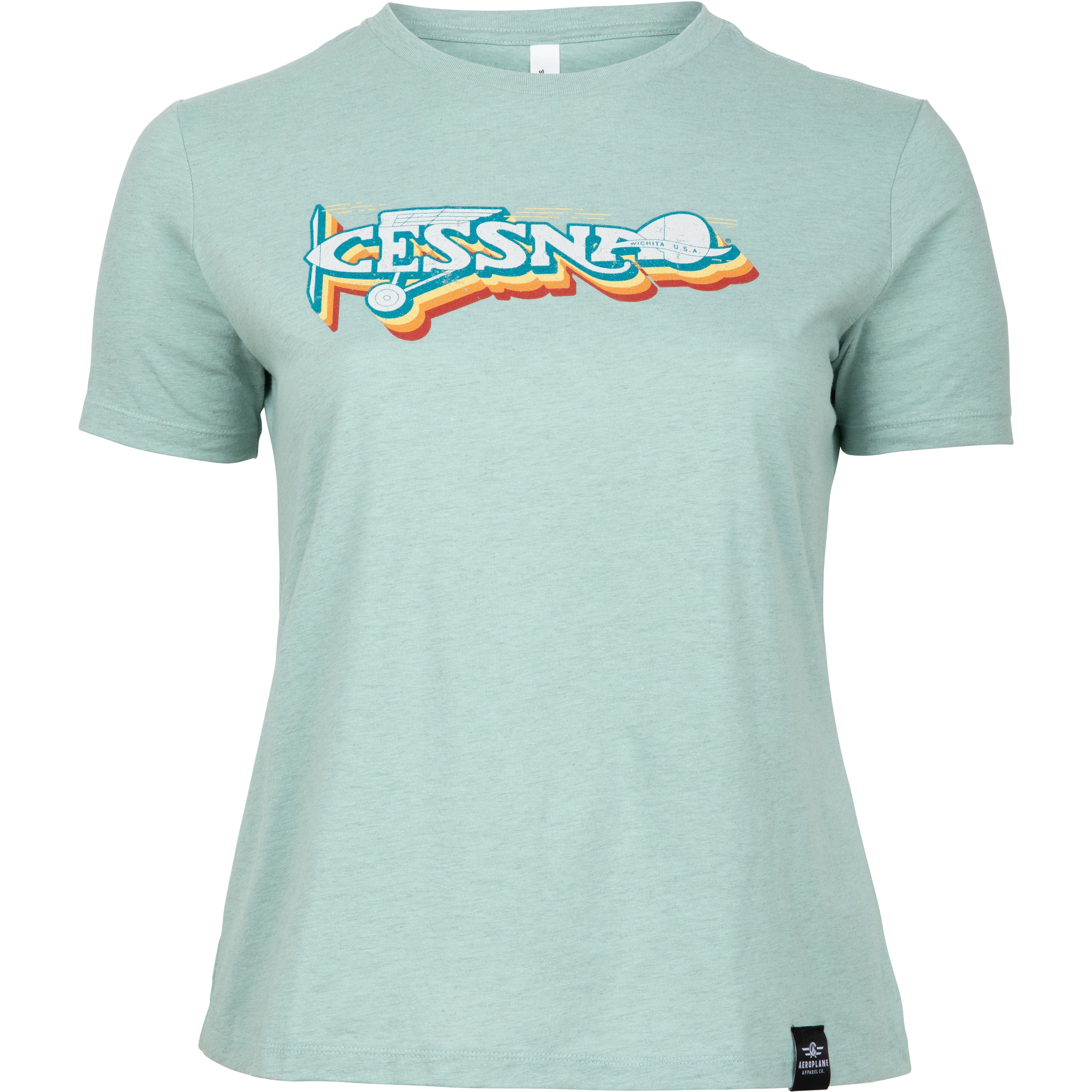 Cessna 30's Logo Officially Licensed Aeroplane Apparel Co. Women's T-Shirt