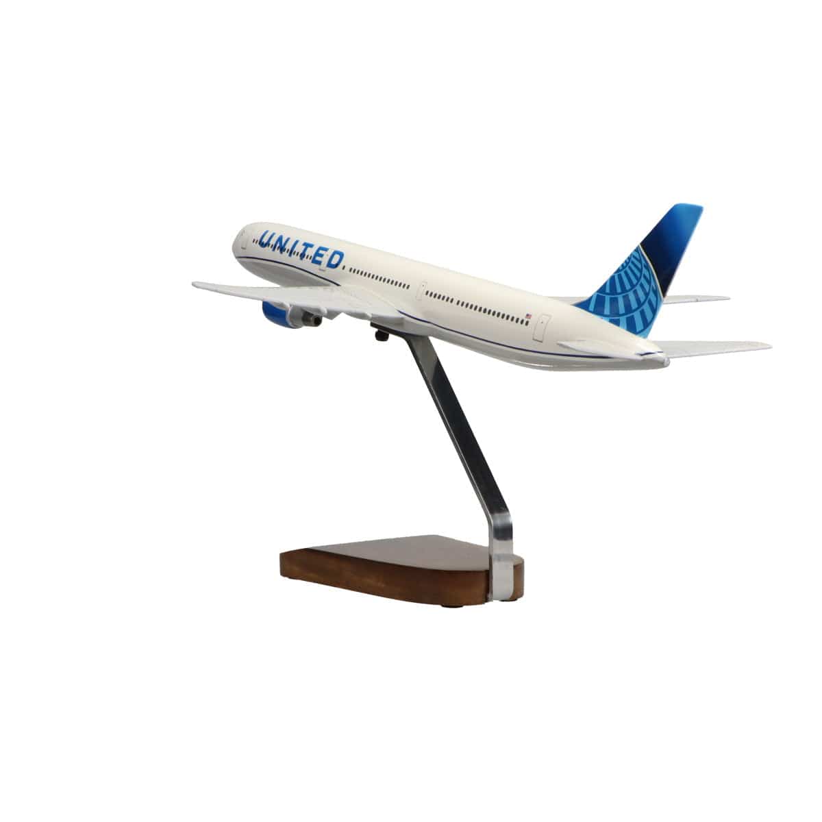 Boeing™ 767-300 United Airlines (libré 2019) Modelo grande em mogno 