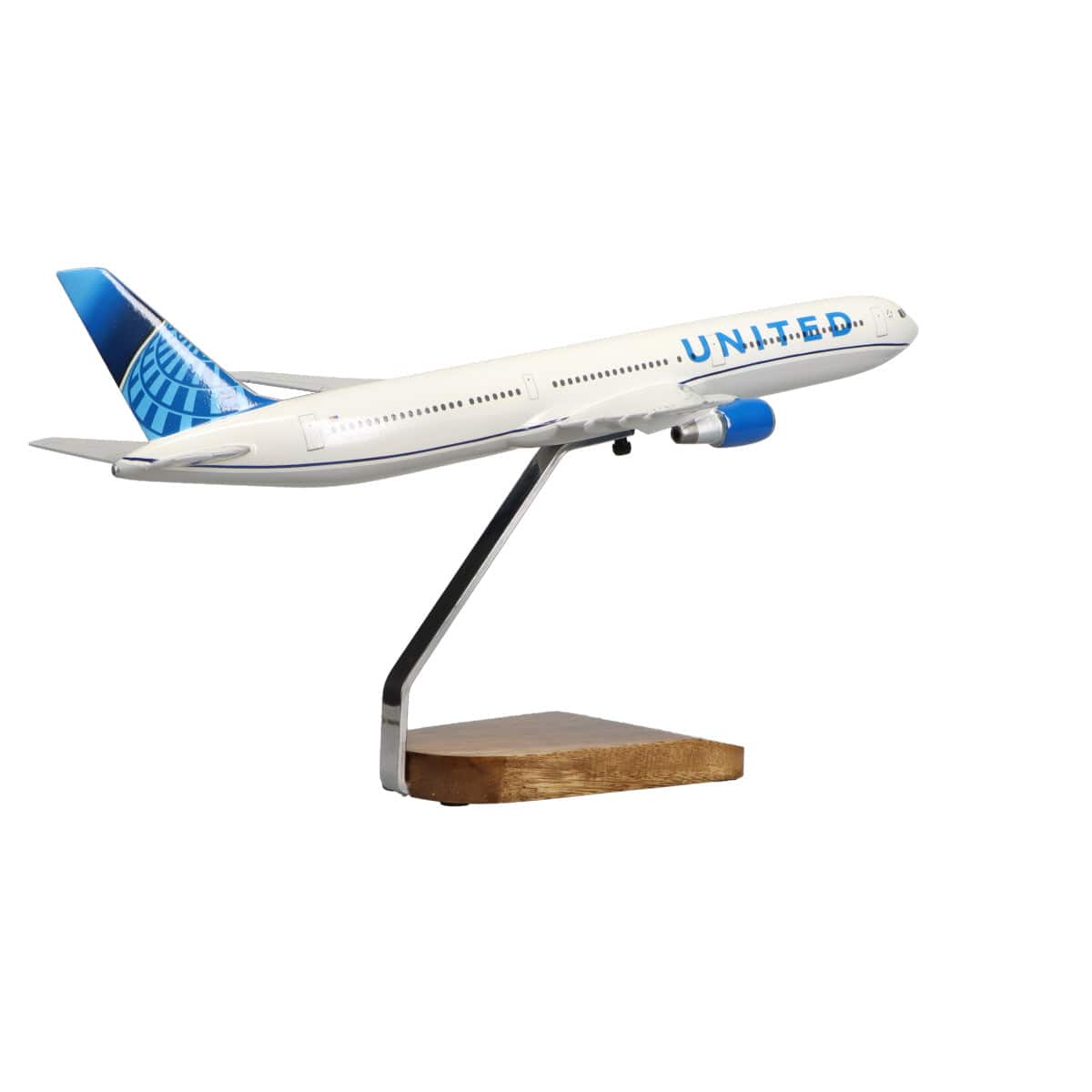 Boeing™ 767-300 United Airlines (libré 2019) Modelo grande em mogno 