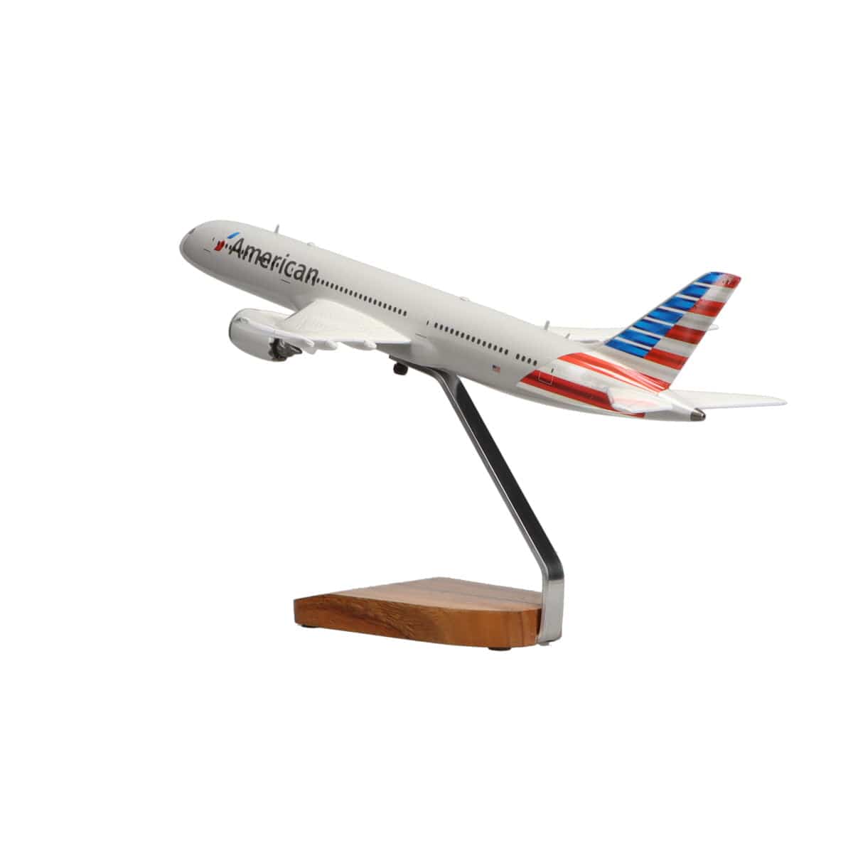 Boeing 787-9 American Airlines modelo grande de caoba